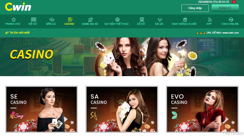 Casino online Cwin - Địa chỉ cá cược cực uy tín