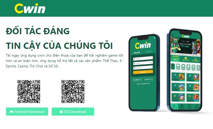 Hướng dẫn tải app Cwin cho điện thoại IOS và Android