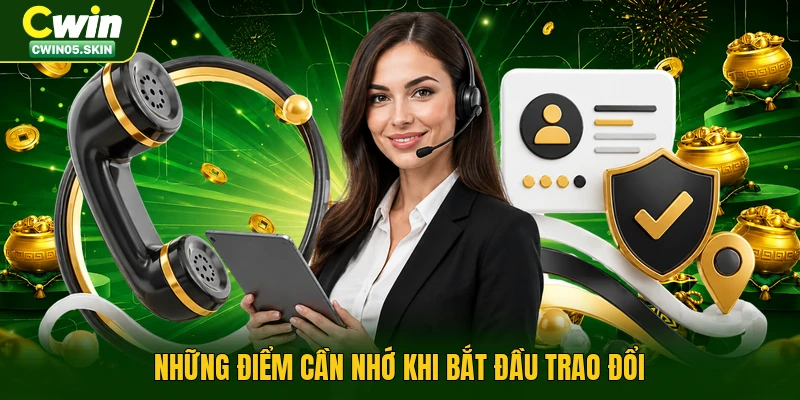 Những điểm cần nhớ khi bắt đầu trao đổi